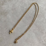 Gold  StudsCrossNecklace 50cm