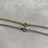 Gold  StudsCrossNecklace 50cm