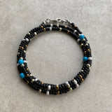 Nativecolor Beeds Necklace 【Black】 55cm