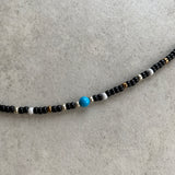 Nativecolor Beeds Necklace 【Black】 55cm