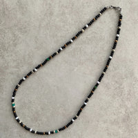 3㎜ Nativecolor Beeds Necklace 【Black】 55cm　