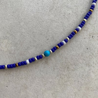 Nativecolor Beeds Necklace 【Blue】 55cm