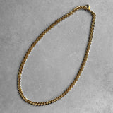 Gold “Kihei” FlatLink ChainNecklace 45cm