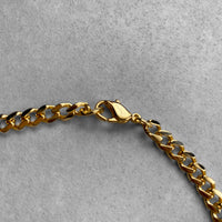 Gold “Kihei” FlatLink ChainNecklace 45cm