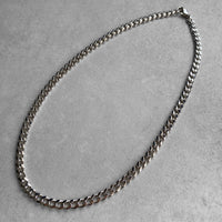Silver “Kihei” FlatLink ChainNecklace 45cm