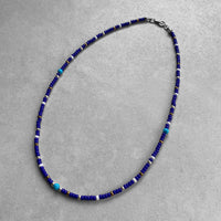 Nativecolor Beeds short Necklace 【Blue】