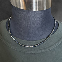Black CzechGlass BeadsNecklace 45cm