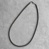4㎜ Black GlassPearlNecklace 45cm