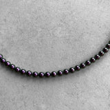 4㎜ Purple GlassPearlNecklace 45cm