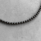 4㎜ Black GlassPearlNecklace 45cm
